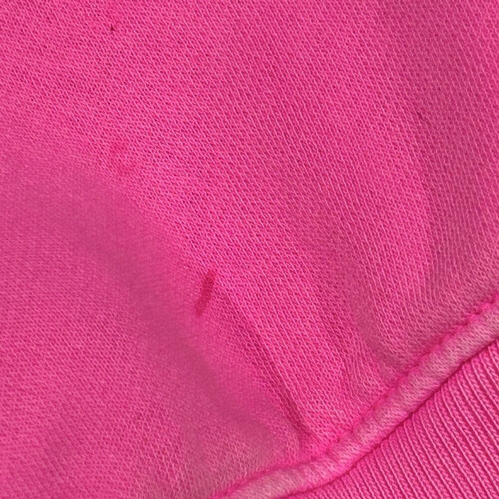 GAP Women's Fleece Hoodie Size M Neon Standout Pink Pullover Sweatshirt Active - Picture 3 of 13